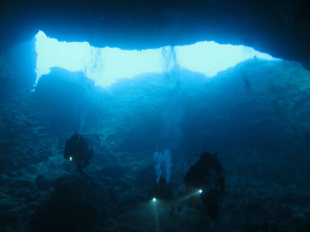 海底鍾乳洞 辺戸岬を潜る